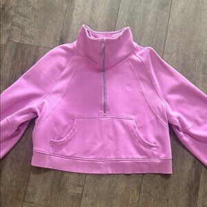 lulu lemon Pink Quarter-Zip sweatshirt Excellent Condition!
